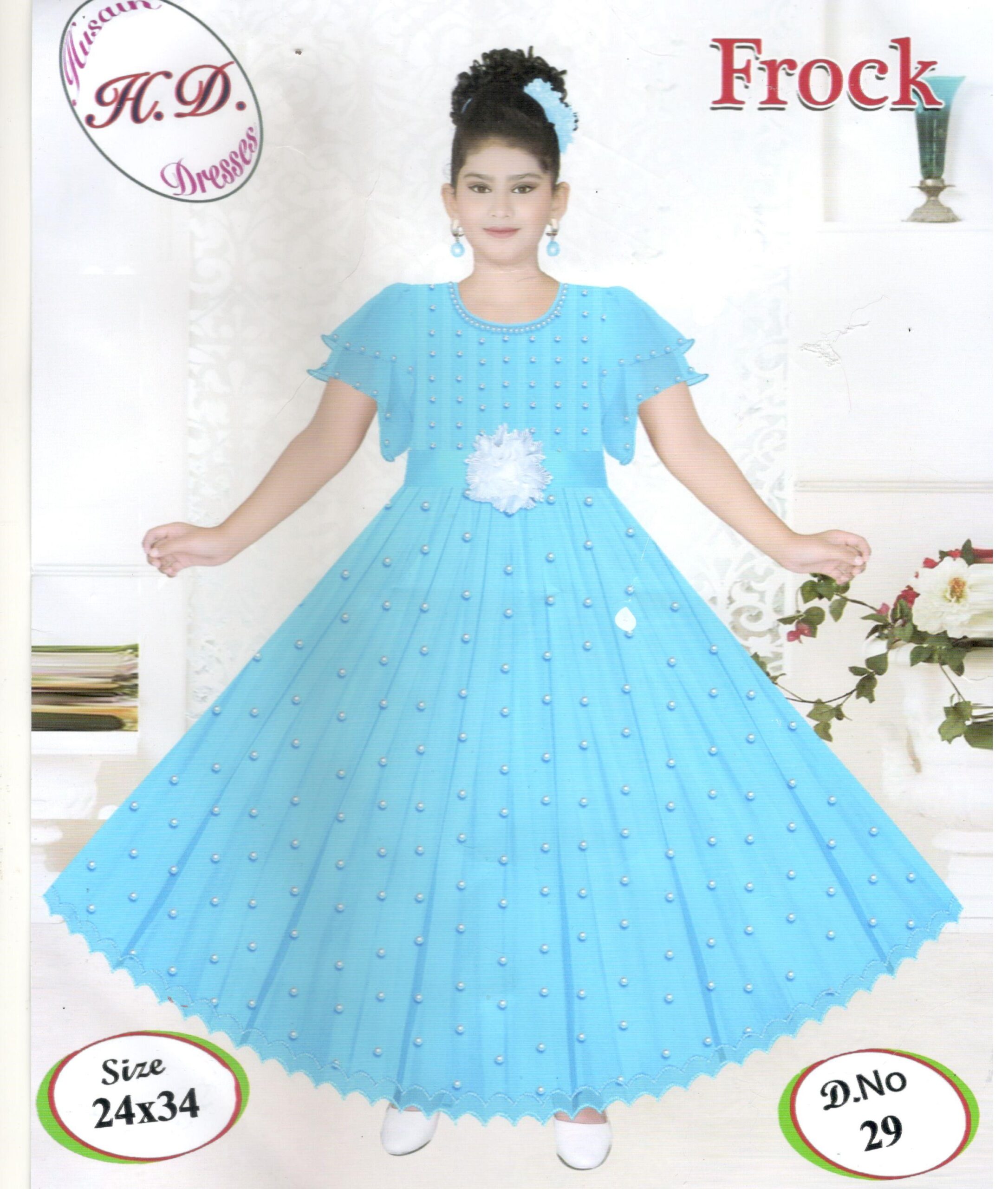 sky blue frock